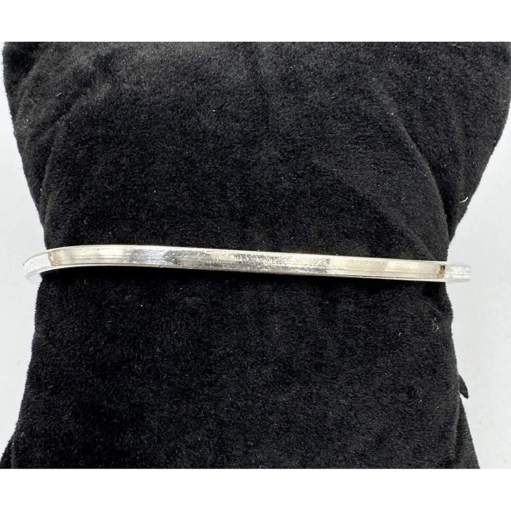 Vintage Alpaca Mexico Pink Enamel Abalone Shell Hinged‎ Cuff Bangle Bracelet